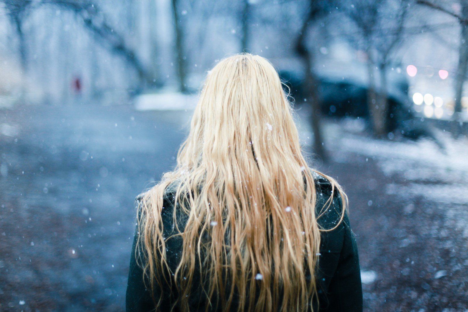 Волосы зимой